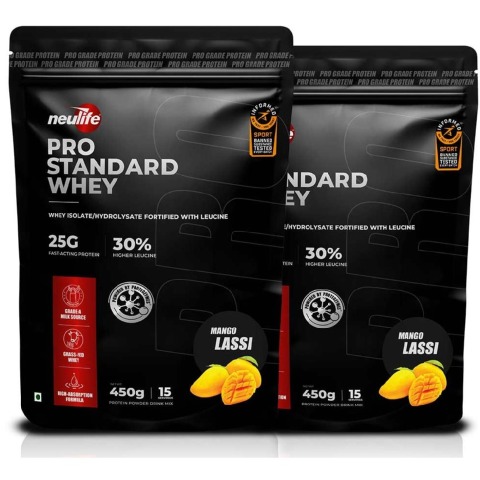 1 - Neulife Pro Standard Whey, 0.99 lb Mango Lassi (Pack of 2)