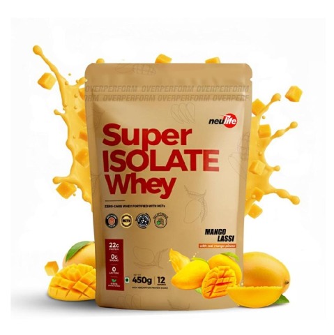 1 - Neulife Super Isolate Whey,  0.99 lb  Mango Lassi 