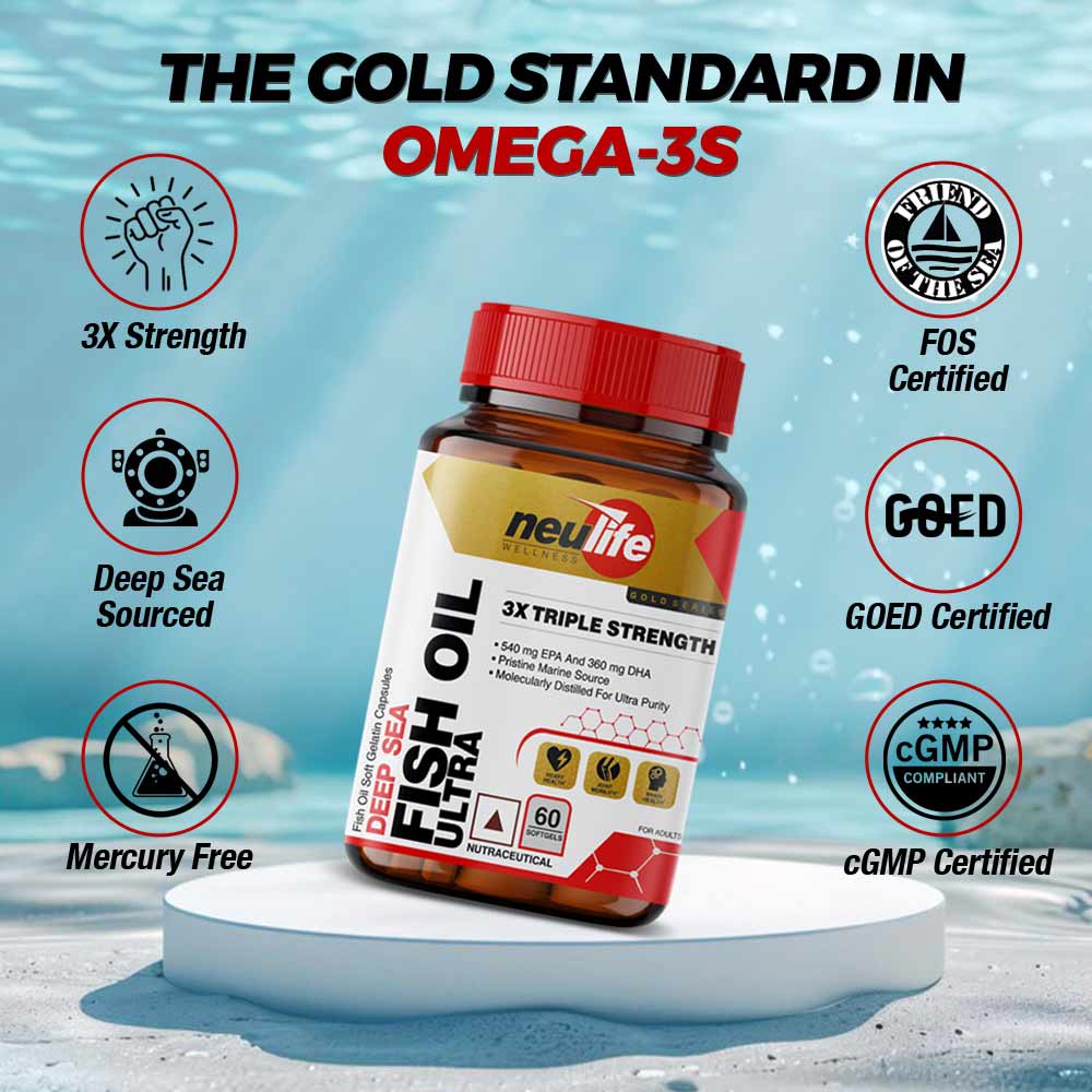 2 - Neulife Deep Sea Ultra Fish Oil 3X Triple Strength,  60 softgels 