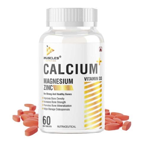 1 - iMuscles Nutrition Calcium Magnesium & Zinc with Vitamin D3,  60 tablet(s)  Unflavoured 