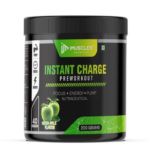 1 - iMuscles Nutrition Instant Charge Pre Workout,  0.44 lb  Green Apple 