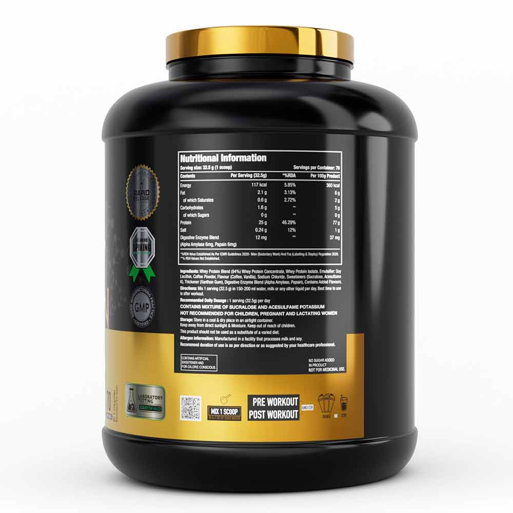 11 - One Science 100% Premium Whey Protein,  5 lb  Cafe Mocha - with Free 150g Creatine 