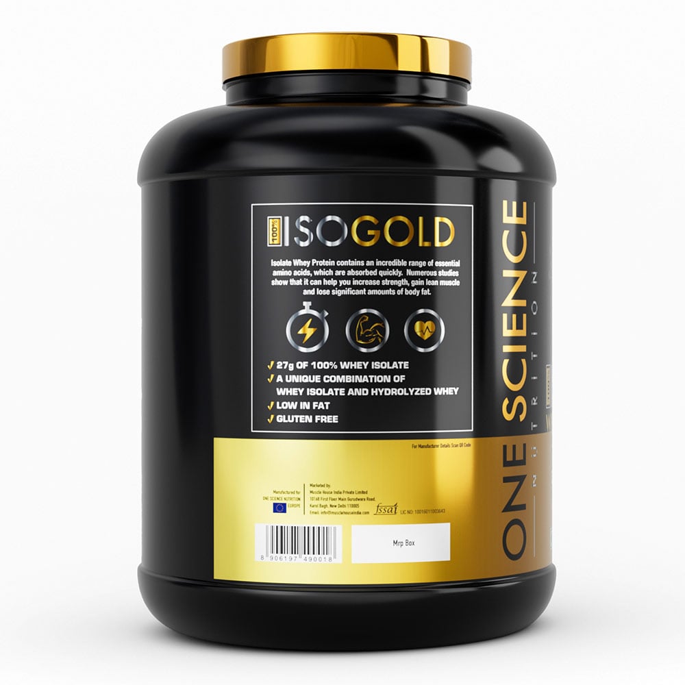 2 - One Science 100% Iso Gold Whey Protein Isolate,  5 lb  Chocolate Charge 