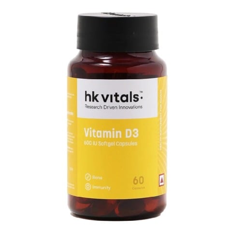 1 - HealthKart Vitamin D3 (2000 IU) OP,  60 softgels  Unflavoured 