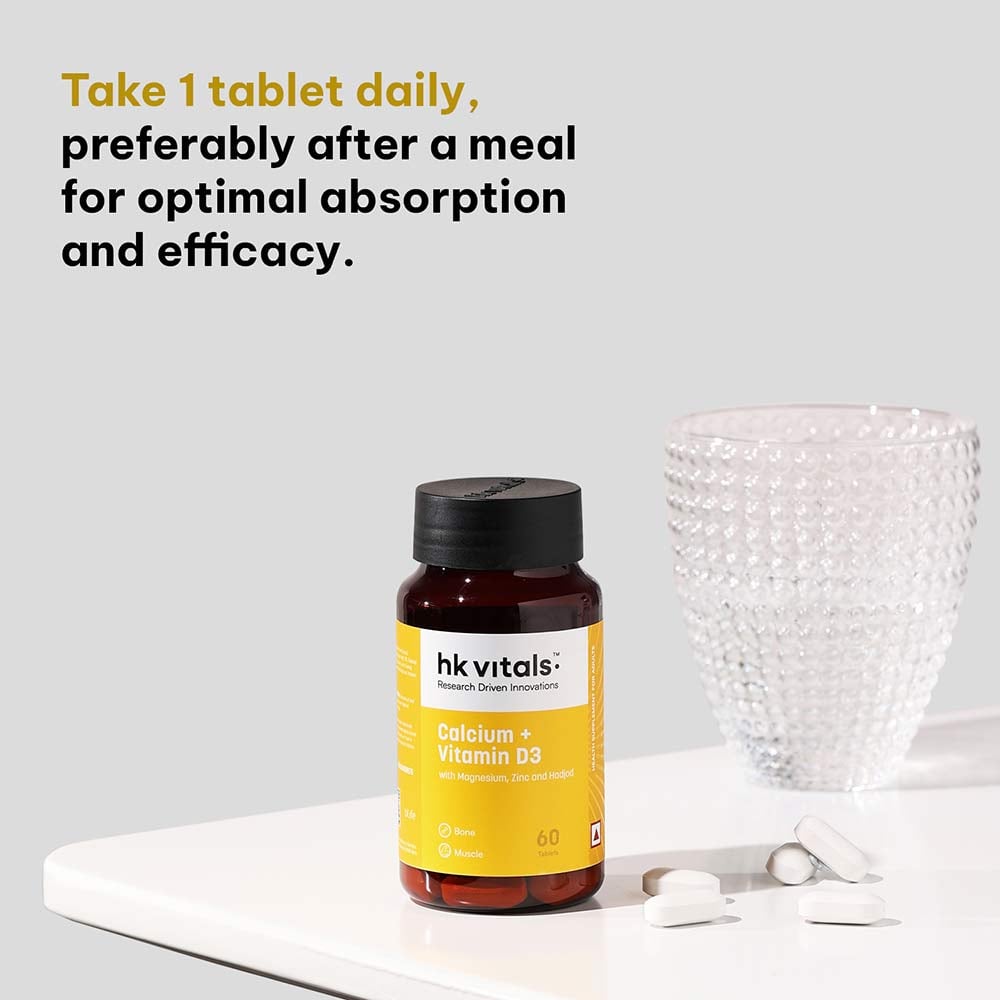 7 - HealthKart HK Vitals Calcium,  60 tablet(s)  Unflavoured
