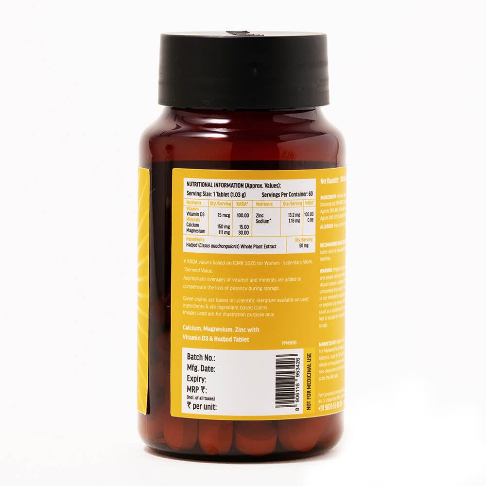 10 - HK Vitals Calcium + Vitamin D3,  60 tablet(s)  Unflavoured