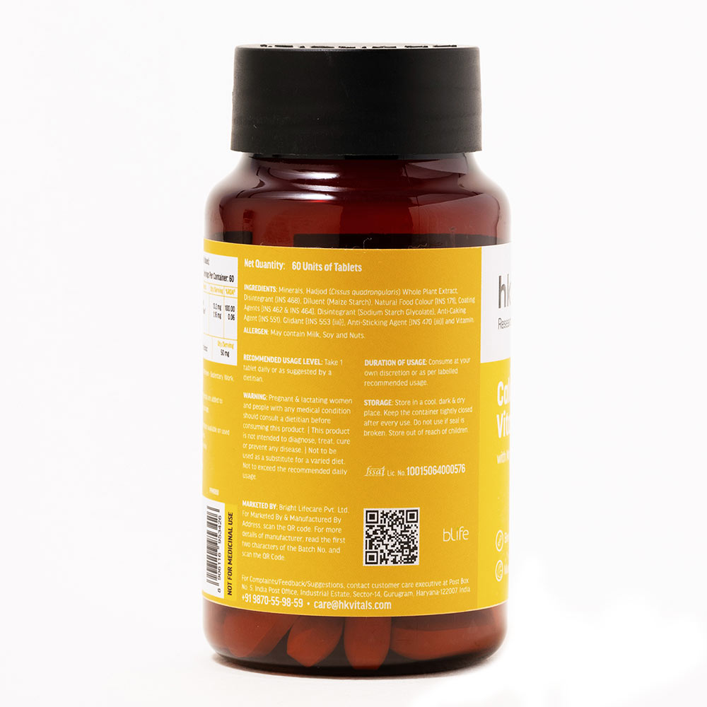 1 - HK Vitals Calcium + Vitamin D3,  60 tablet(s)  Unflavoured