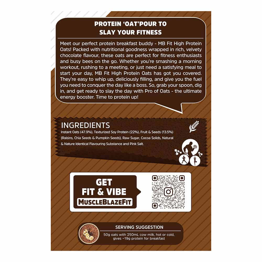 5 - MuscleBlaze High Protein Oats,  2 kg  Dark Chocolate 