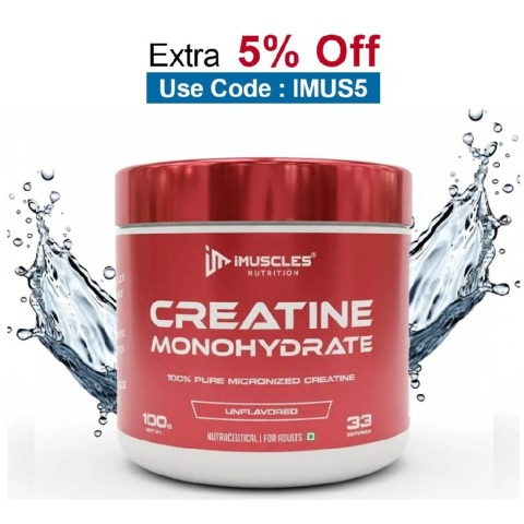 iMuscles Nutrition Pure Creatine Monohydrate,  Unflavoured  0.22 lb 