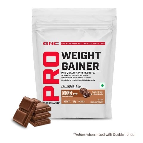 1 - GNC Pro Performance Weight Gainer,  4.4 lb  Double Chocolate 
