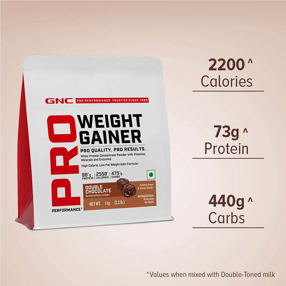 11 - GNC Pro Performance Weight Gainer,  2.2 lb  Double Chocolate 