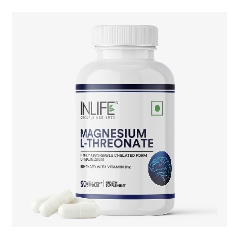 1 - INLIFE Magnesium L-Threonate, Unflavoured 90 veggie capsule(s)