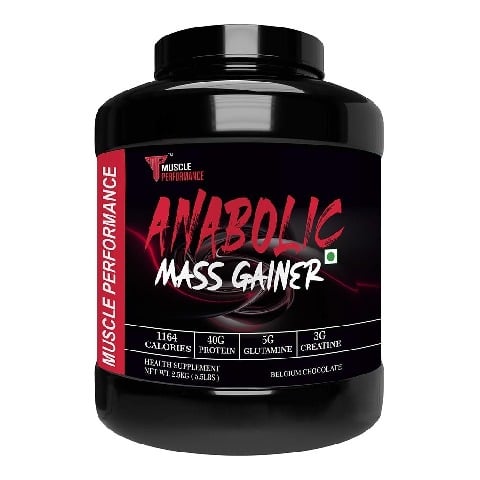 1 - Muscle Performance Anabolic Mass Gainer,  5.5 lb  Belgium Chocolate 