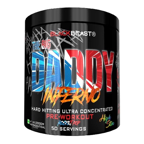 1 - BLACK BEAST The Big Daddy Inferno Pre-Workout, 0.66 lb Rocket Pop