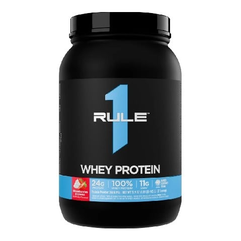 1 - Rule One 100% Whey Protein,  1.99 lb  Strawberries & Creme 