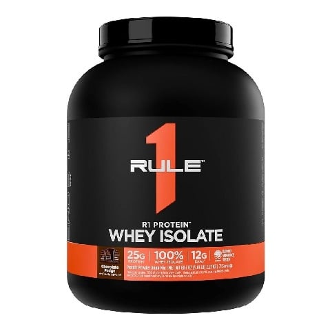 1 - Rule One R1 100% Whey Protein Isolate,  5.01 lb  Chocolate Fudge 