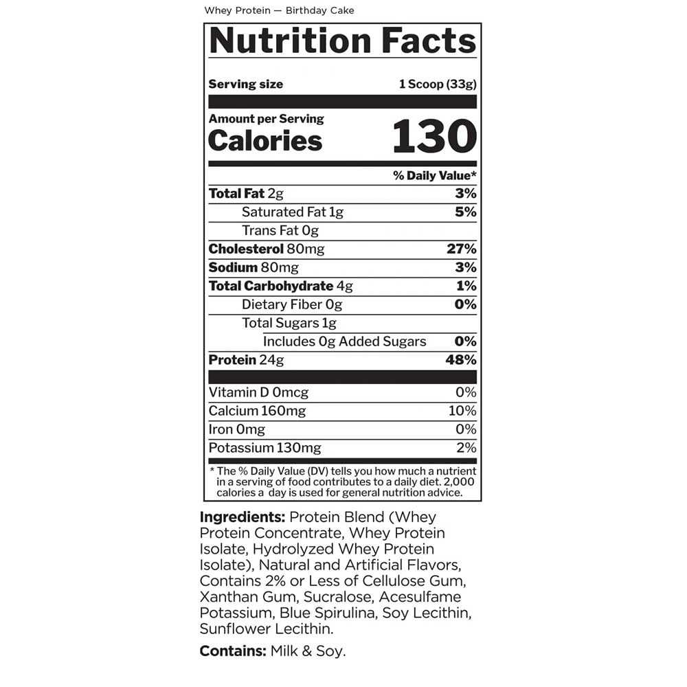 3 - Rule One 100% Whey Protein,  1.96 lb  Birthday Cake 