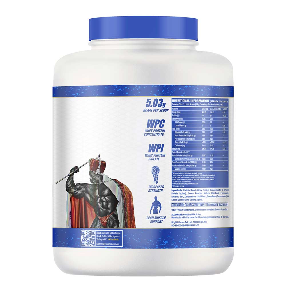 Ronnie Coleman King Whey Protein,  5 lb  Chocolate Brownie