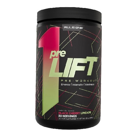 1 - Rule One Pre Lift Pre-Workout,  0.96 lb  Black Cherry Limeade 