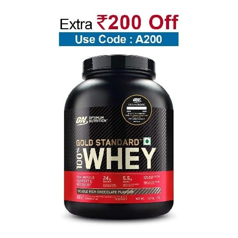 ON (Optimum Nutrition) Gold Standard 100% Whey Protein, 5 lb Double Rich Chocolate