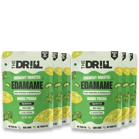 1 - The Drill Crunchy Roasted Edamame,  Nimbu Pudina (Pack of 6)  30 g 