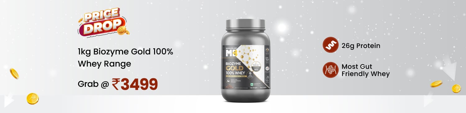 MB Biozyme Gold 100% Whey 1kg Range | Get @ 3499