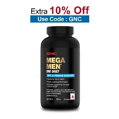 GNC Mega Men One Daily Multivitamin,  60 tablet(s)  Unflavoured 