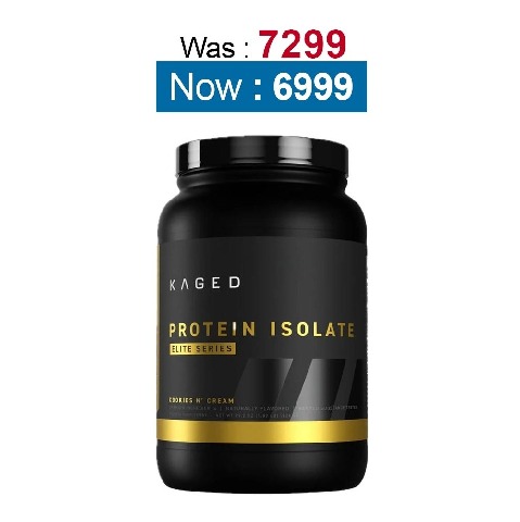 Kaged Muscle Elite Series Protein Isolate,  1.82 lb  Cookies & Cream 