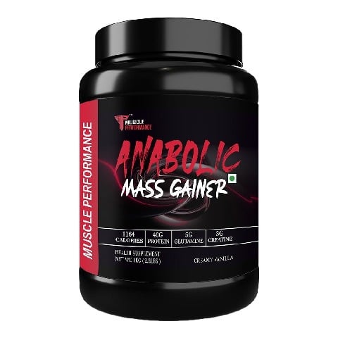 1 - Muscle Performance Anabolic Mass Gainer,  2.2 lb  Creamy Vanilla 