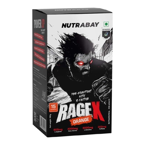 2 - Nutrabay RageX Pre Workout,  0.39 lb  Orange 