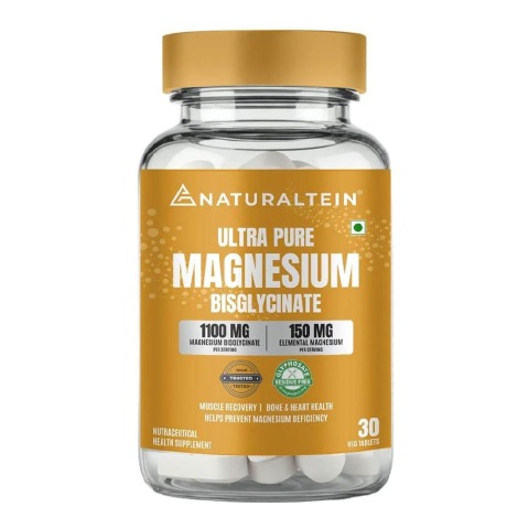 3 - NATURALTEIN Ultra Pure Magnesium Bisglycinate,  Unflavoured  30 tablet(s) 
