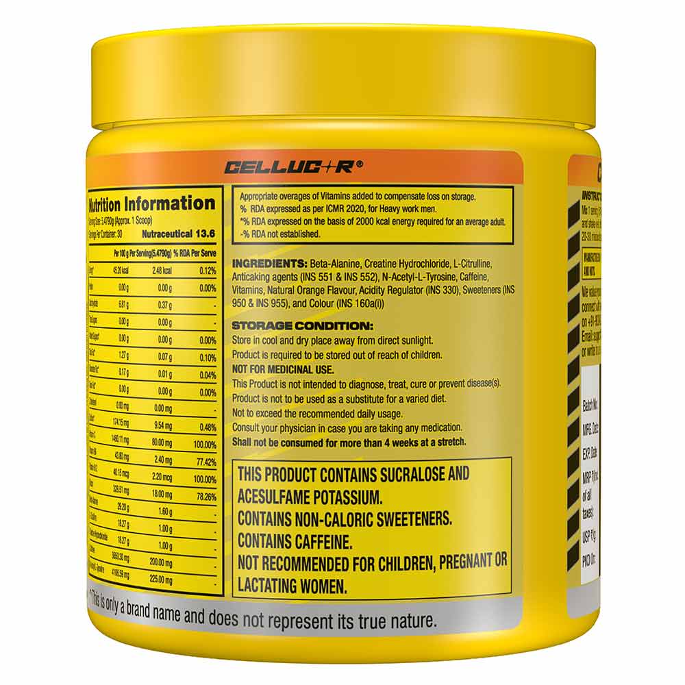 3 - Cellucor C4 Original Pre-Workout,  0.36 lb  Orange Burst 