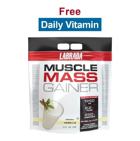 Labrada Muscle Mass Gainer,  11 lb  Vanilla 