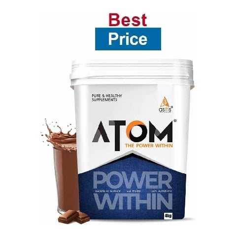 AS-IT-IS Nutrition ATOM PWR Mass Gainer,  8.8 lb  Double Rich Chocolate 