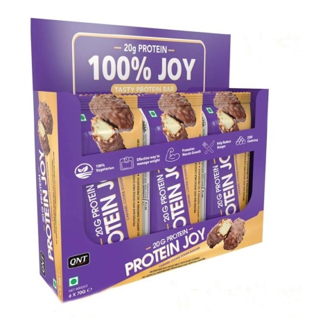 1 - QNT Protein Joy,  6 bar(s)  Caramel Cookie Dough 