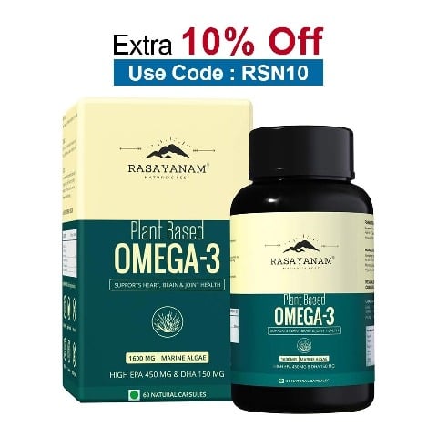 Rasayanam Plant Based Omega 3,  60 capsules 