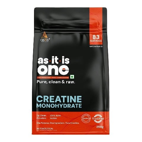 2 - AS-IT-IS Nutrition Creatine Monohydrate,  Unflavoured, USA Labdoor Certified for Accuracy & Purity  0.55 lb 