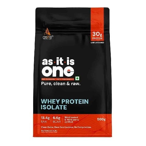 1 - AS-IT-IS Nutrition Whey Protein Isolate,  1.1 lb  Unflavoured 