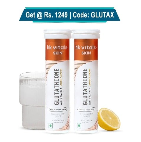 HealthKart HK Vitals Glutathione Effervescent,  Lemon  30 tablet(s) 