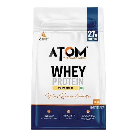 1 - AS-IT-IS Nutrition ATOM Whey Protein with Enzymes,  2.2 lb  Mawa Malai 