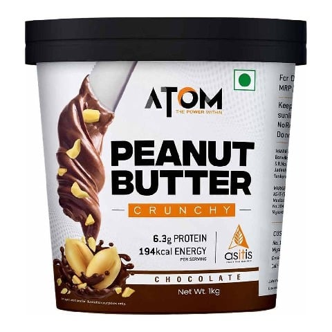 1 - AS-IT-IS Nutrition ATOM Peanut Butter Crunchy, 1 kg Chocolate