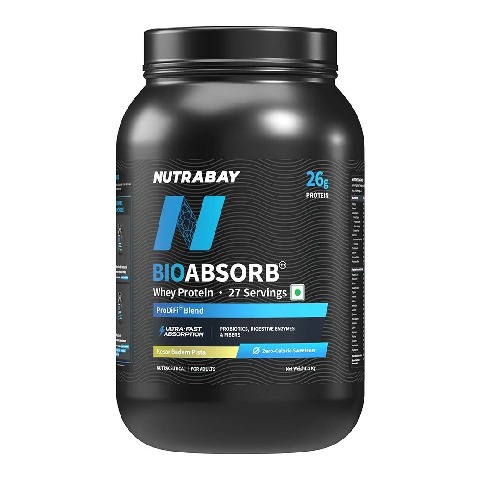 1 - Nutrabay BioAbsorb Whey Protein,  2.2 lb  Kesar Badam Pista 