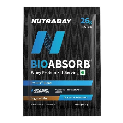 1 - Nutrabay BioAbsorb Whey Protein,  0.07 lb  Dalgona Coffee 