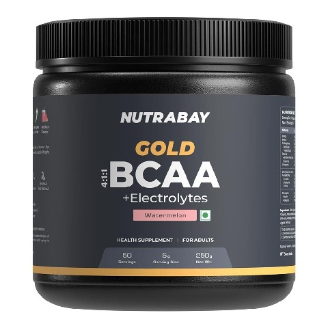 1 - Nutrabay Gold 4:1:1 BCAA Amino Acid,  0.55 lb  50 Servings  Watermelon 