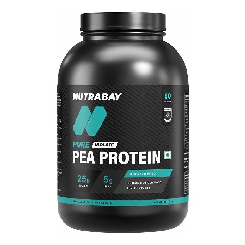 1 - Nutrabay Pure Pea Protein Isolate,  4.4 lb  Unflavoured 