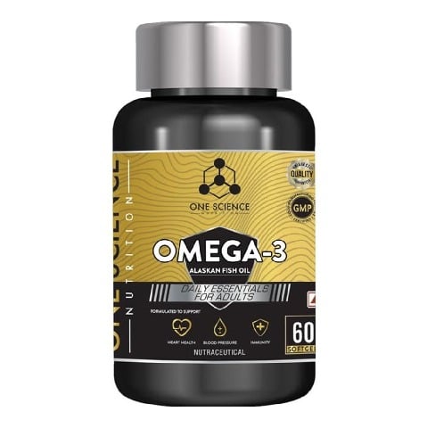 1 - One Science Omega-3 Alaskan Fish Oil,  60 softgels 