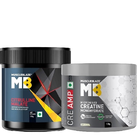 Creatine Monohydrate CreAMP and Citrulline Malate 100g Combo
