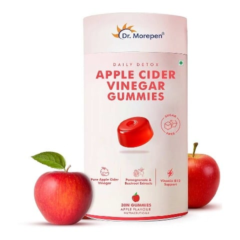 1 - Dr. Morepen Apple Cider Vinegar,,  30 gummies  Natural 