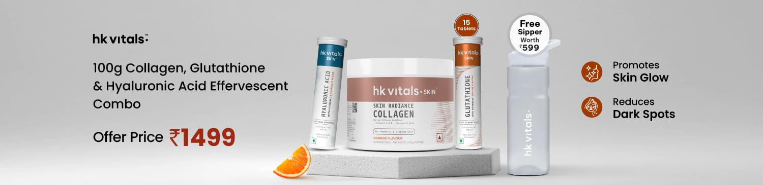 100g Collagen and Glutathione and Hyaluronic Acid Effervescent 15 tabs combo | Offer Price - 1499 + Free Shipper
