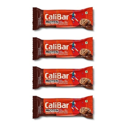 1 - Calibar Protein Bar 20g Protein,  4 bar(s)  Cookie Crunch 